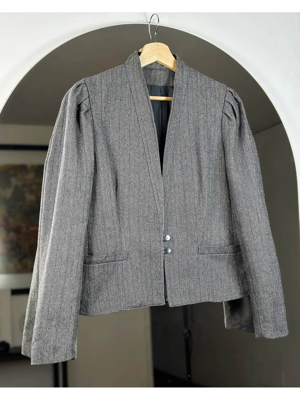 Blazer de paño espiga 1