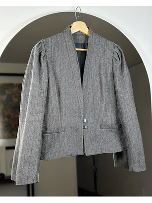 Blazer gris de tweed
