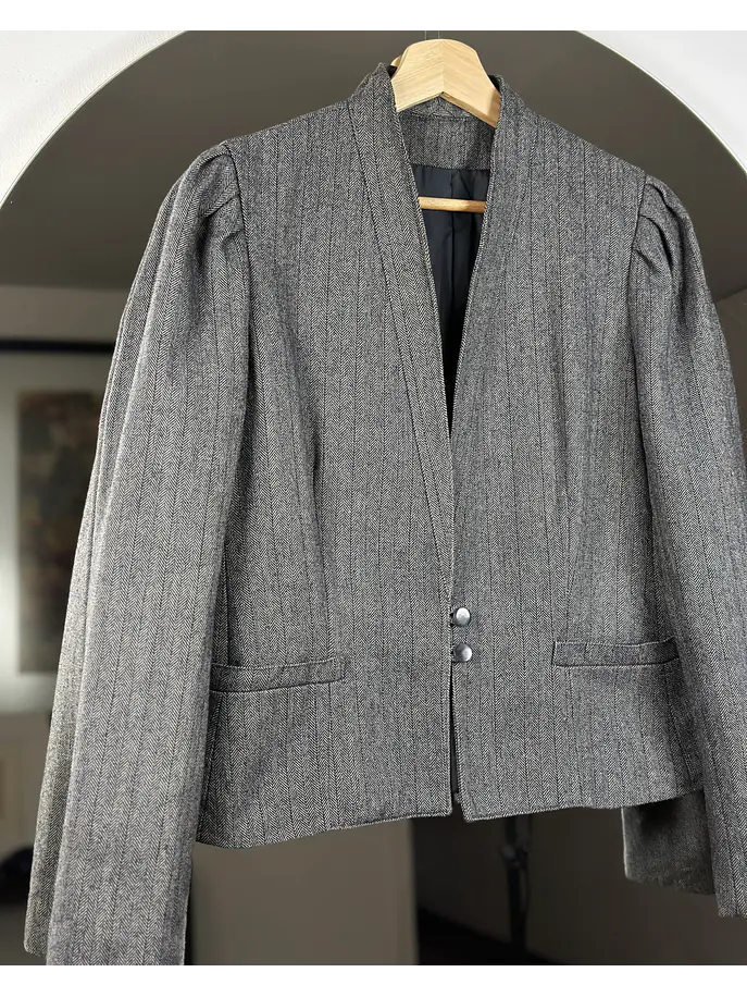 Blazer de paño espiga 2