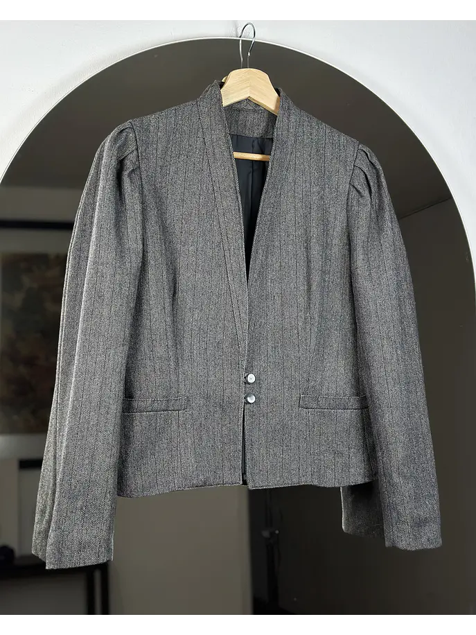 Blazer de paño espiga 4