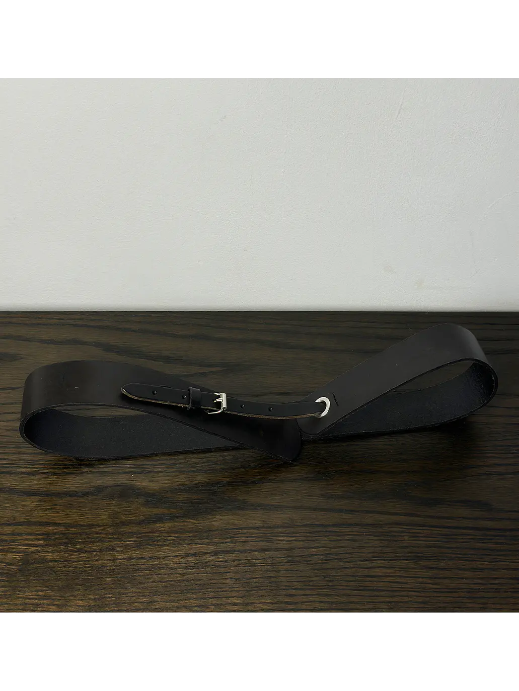 Cinturón de cuero negro  1