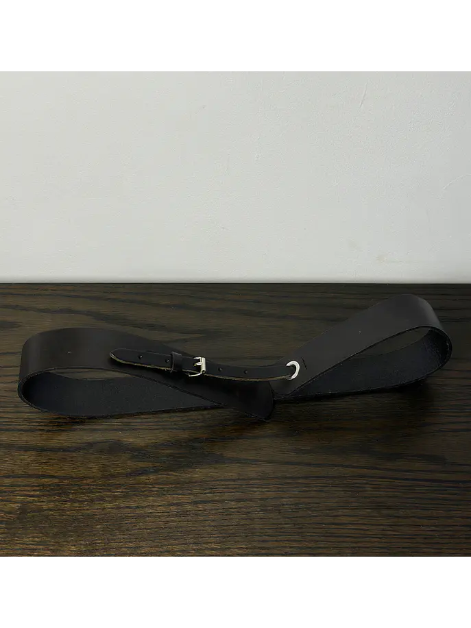 Cinturón de cuero negro  1
