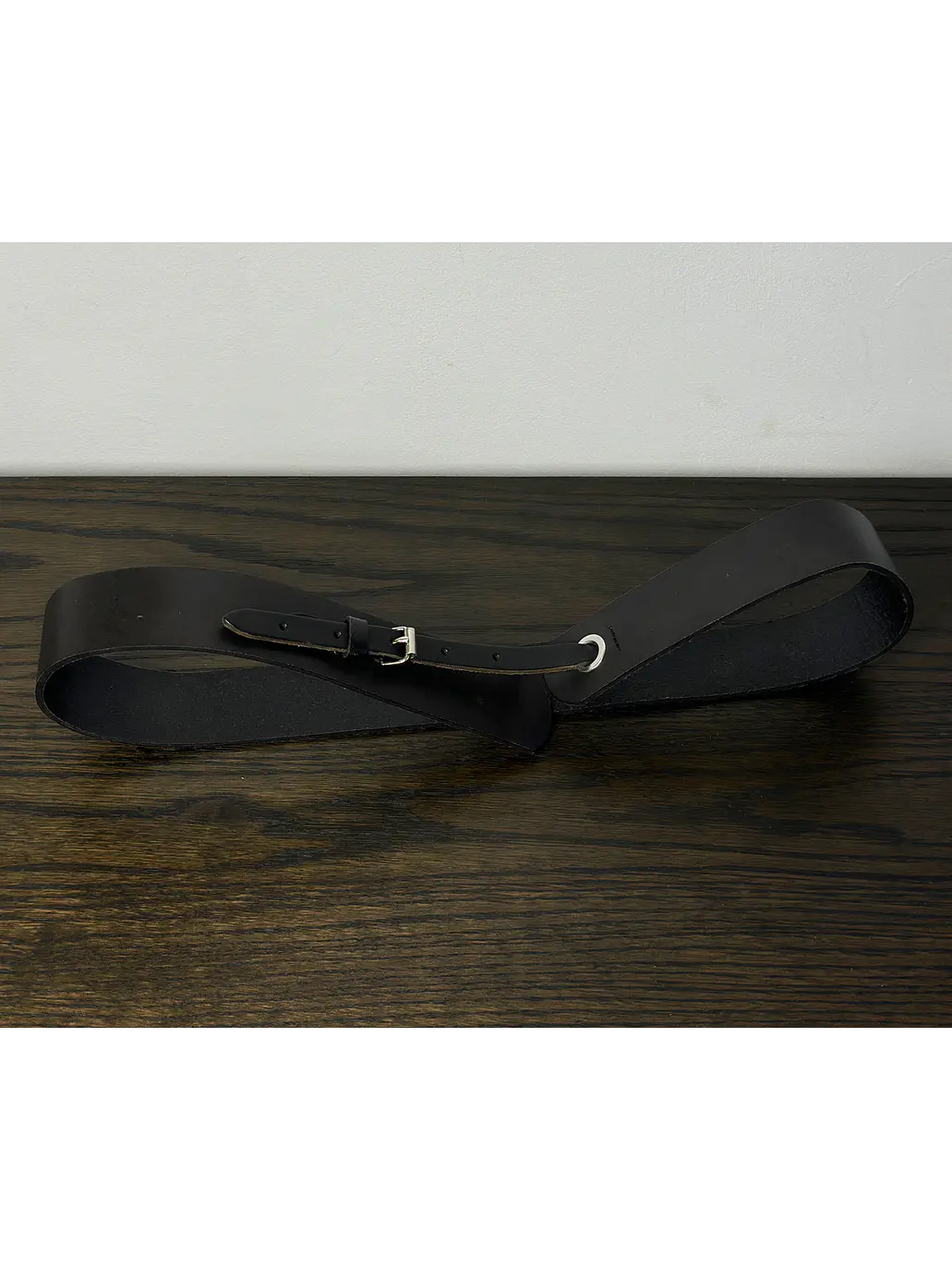 Cinturón de cuero negro  3