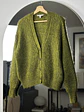Cardigan verde jaspeado - Miniatura 1
