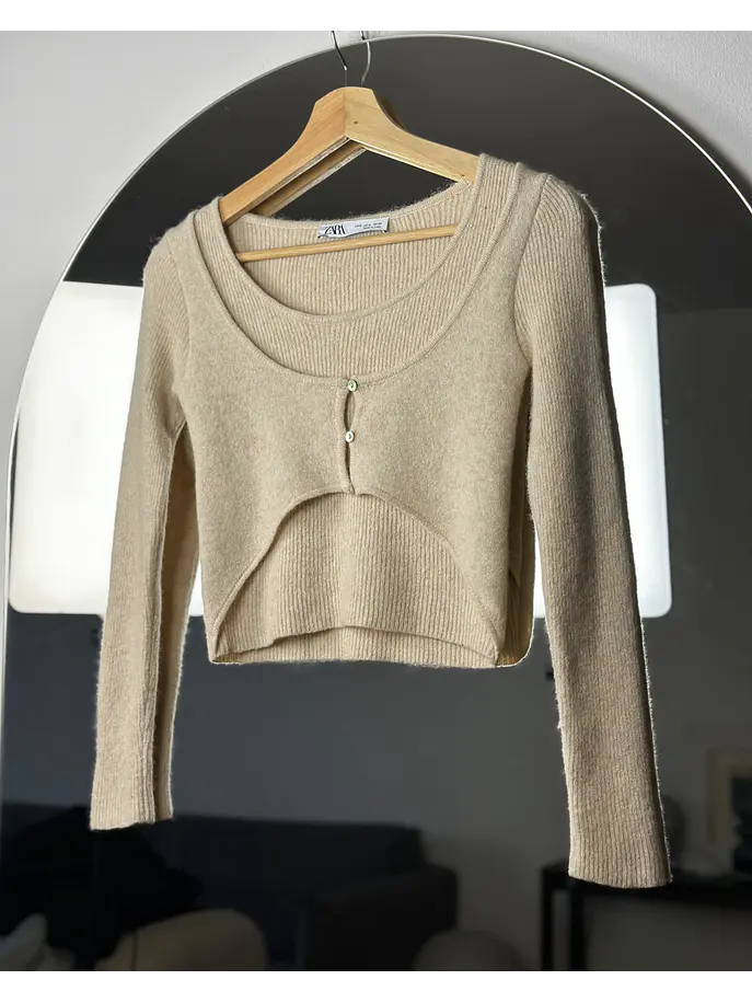 Top lana beige 1