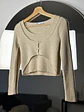 Top lana beige - Miniatura 1