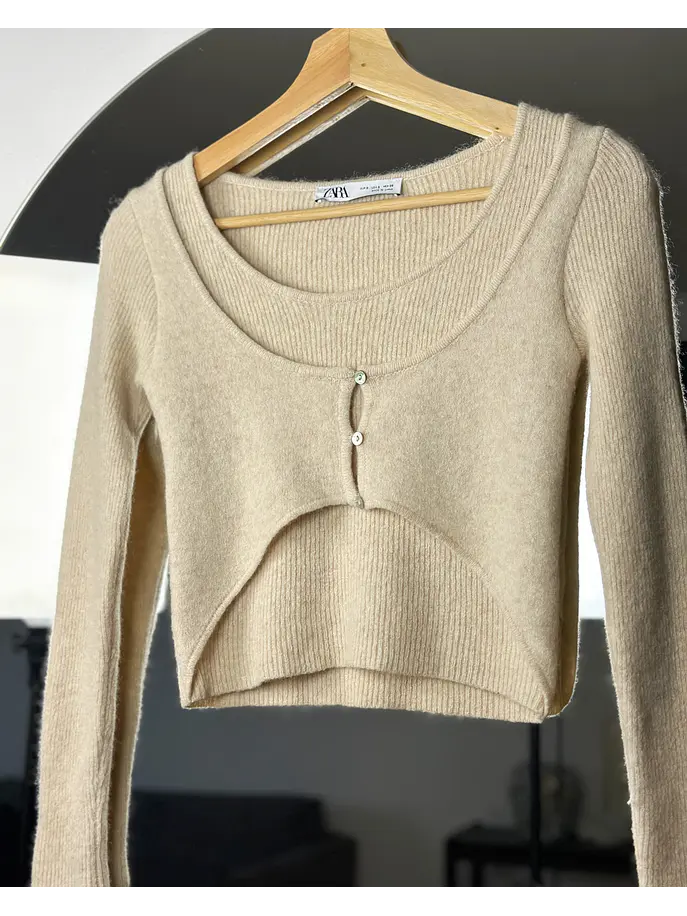 Top lana beige 2