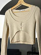 Top lana beige - Miniatura 2
