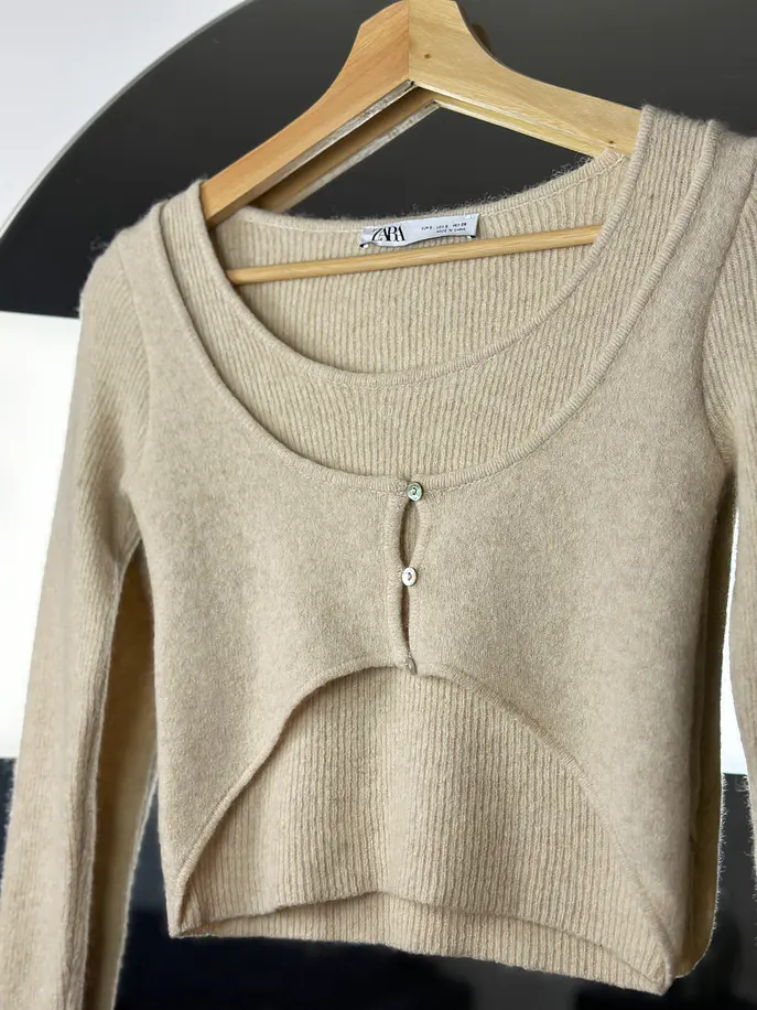 Top lana beige 3