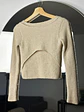 Top lana beige - Miniatura 4