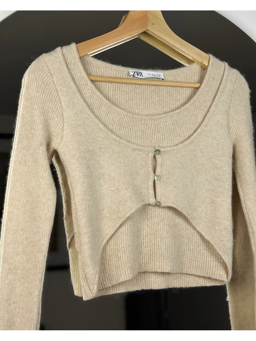 Top lana beige 5