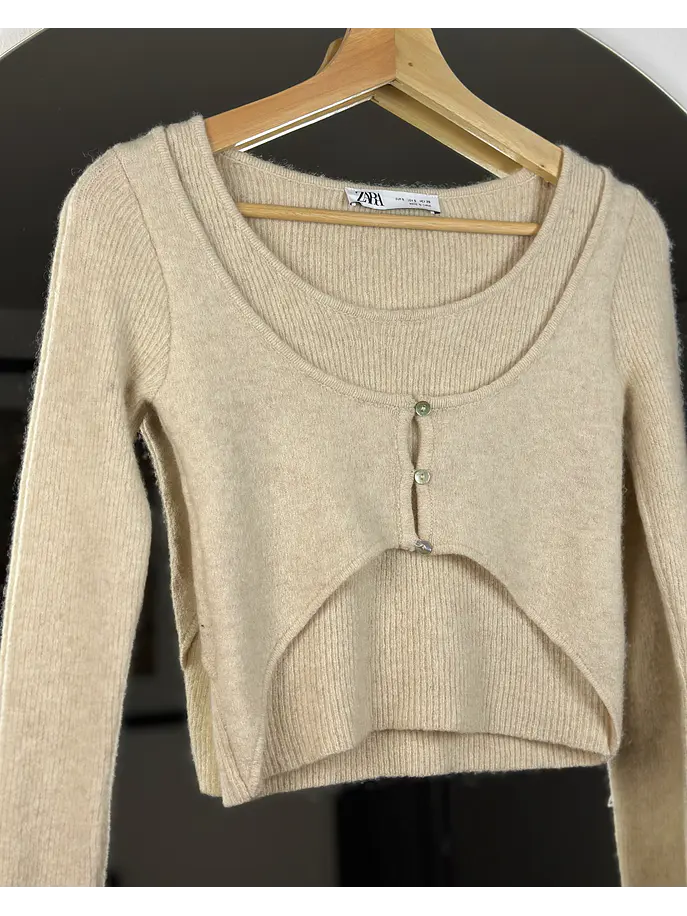 Top lana beige 5