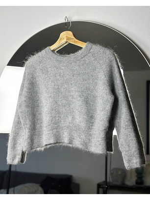 Chaleco crop gris