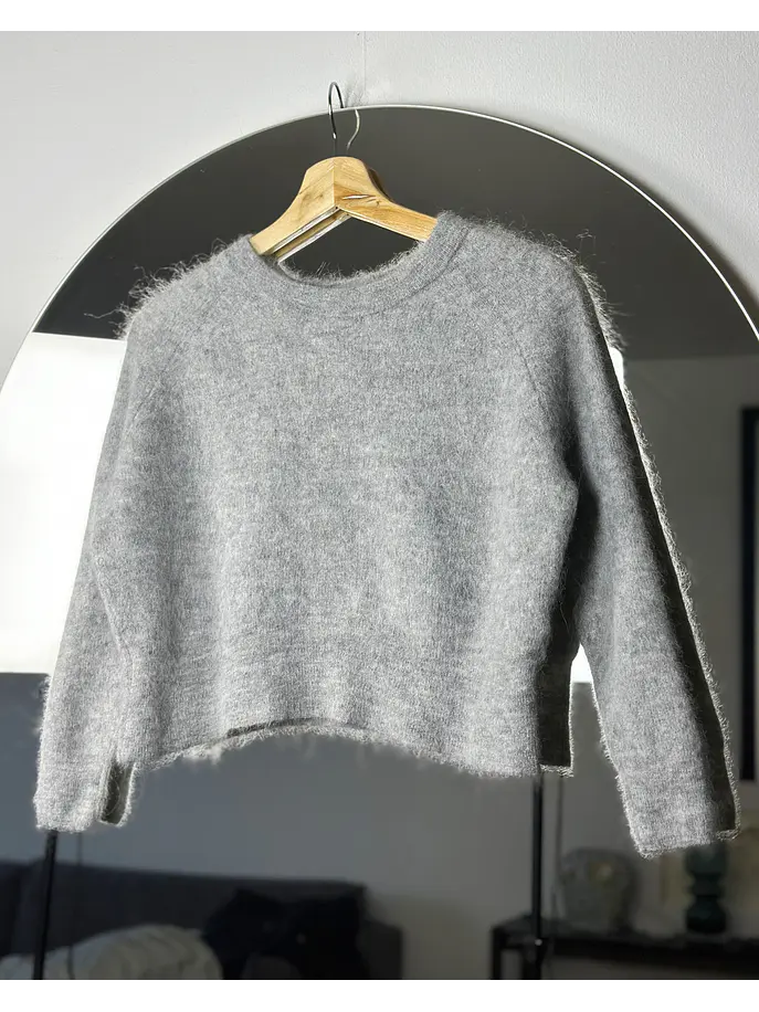 Chaleco crop gris 1