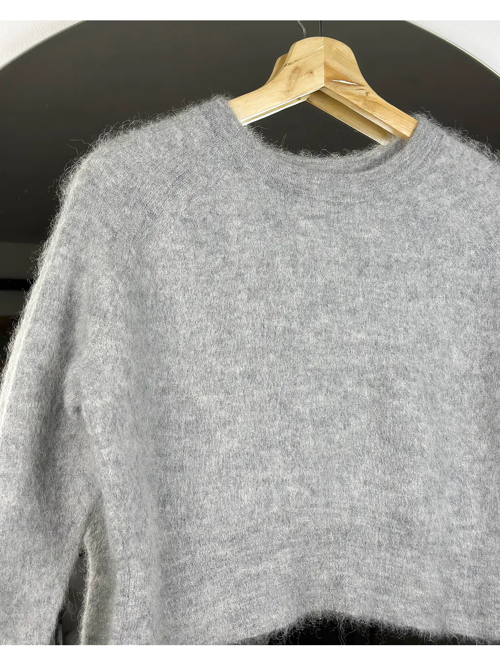 Chaleco crop gris 3
