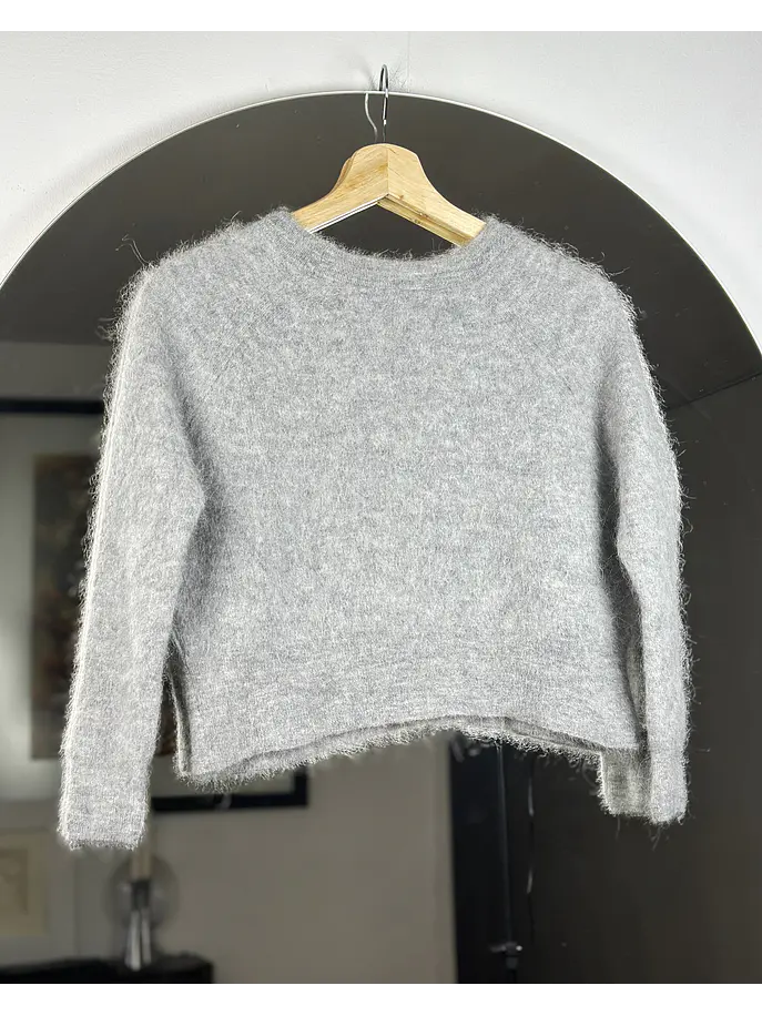 Chaleco crop gris 5