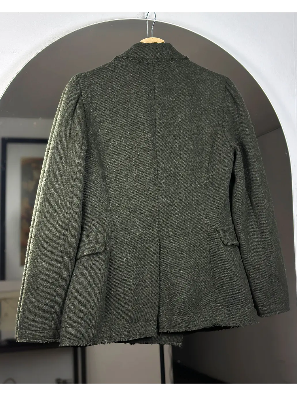 Abrigo verde jaspeado 5