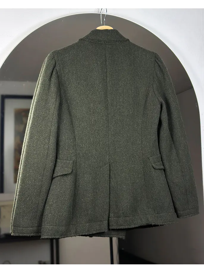 Abrigo verde jaspeado 5