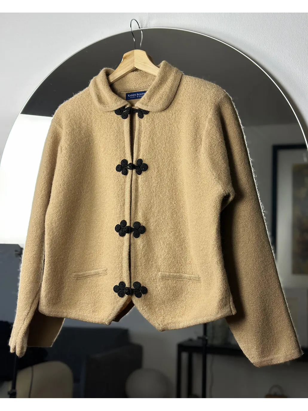 Chaqueta lana beige 1