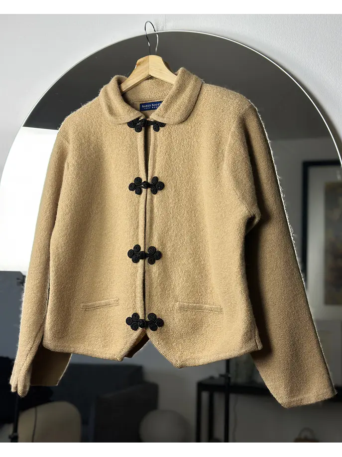 Chaqueta lana beige 1