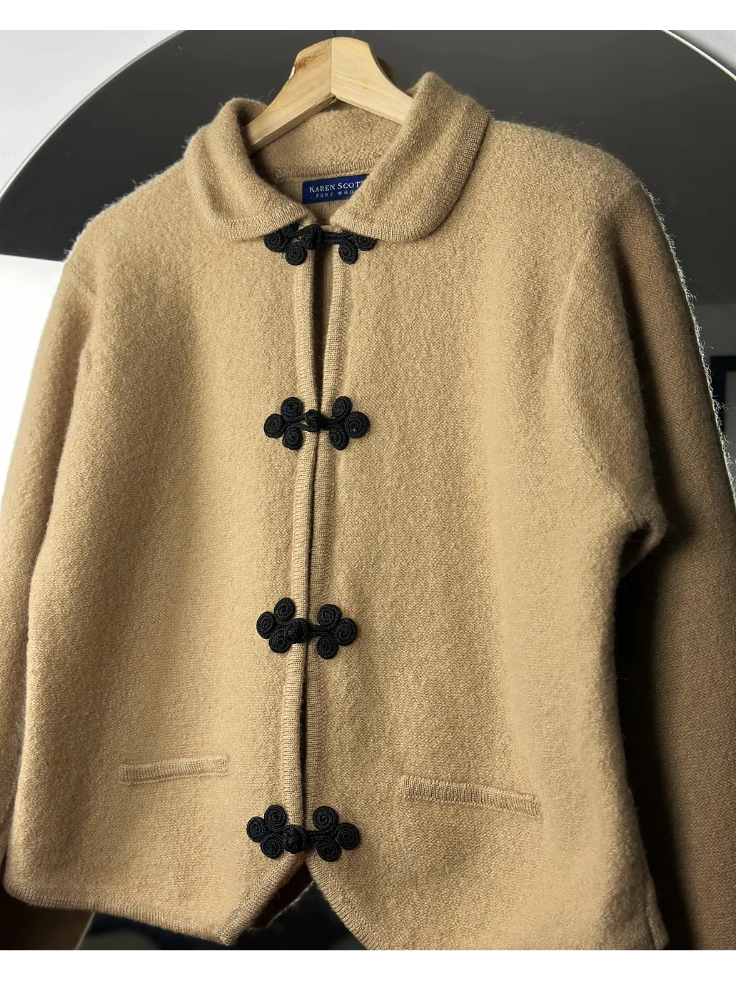 Chaqueta lana beige 2
