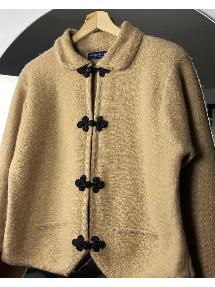 Chaqueta lana beige 2