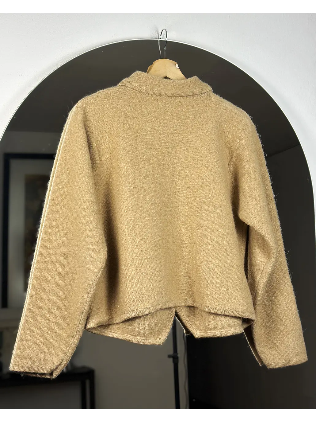 Chaqueta lana beige 3