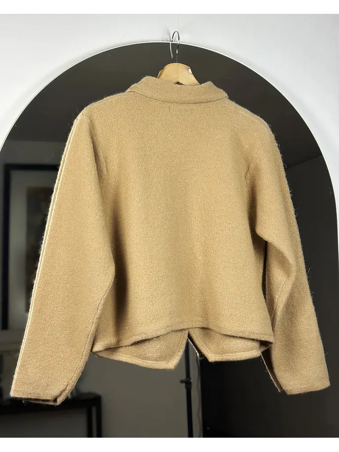 Chaqueta lana beige 3