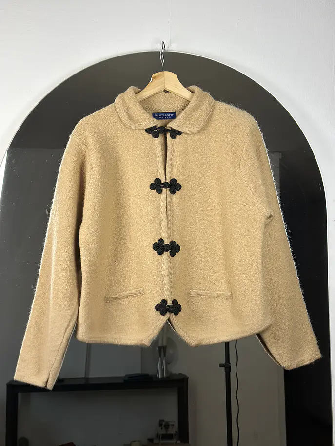Chaqueta lana beige 4