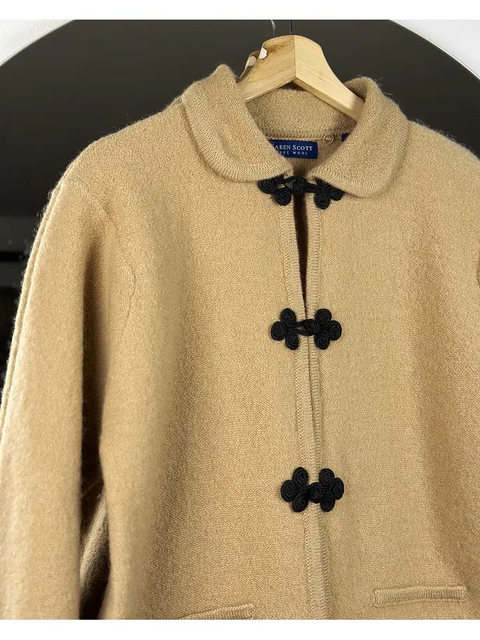 Chaqueta lana beige 5