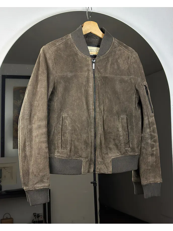 Chaqueta de gamuza cafe 3