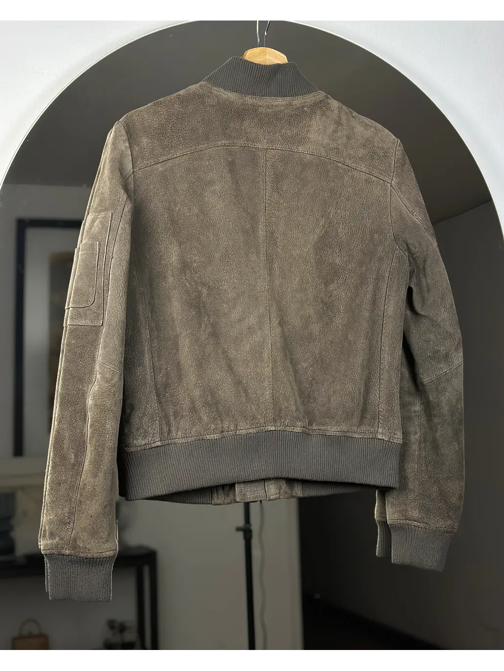Chaqueta de gamuza cafe 6