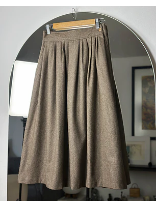 Falda beige vintage