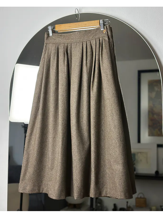Falda beige vintage 1