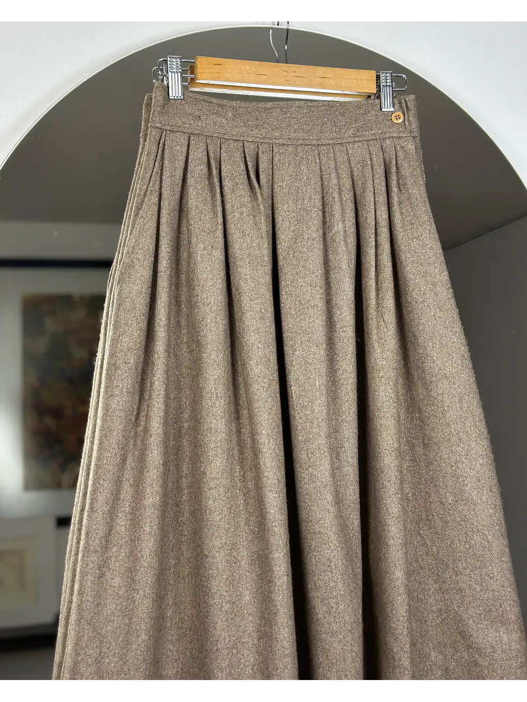 Falda beige vintage 2