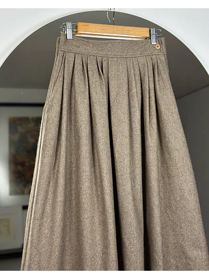 Falda beige vintage