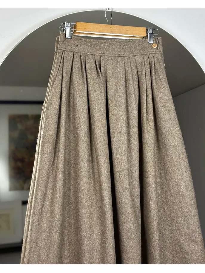 Falda beige vintage 2