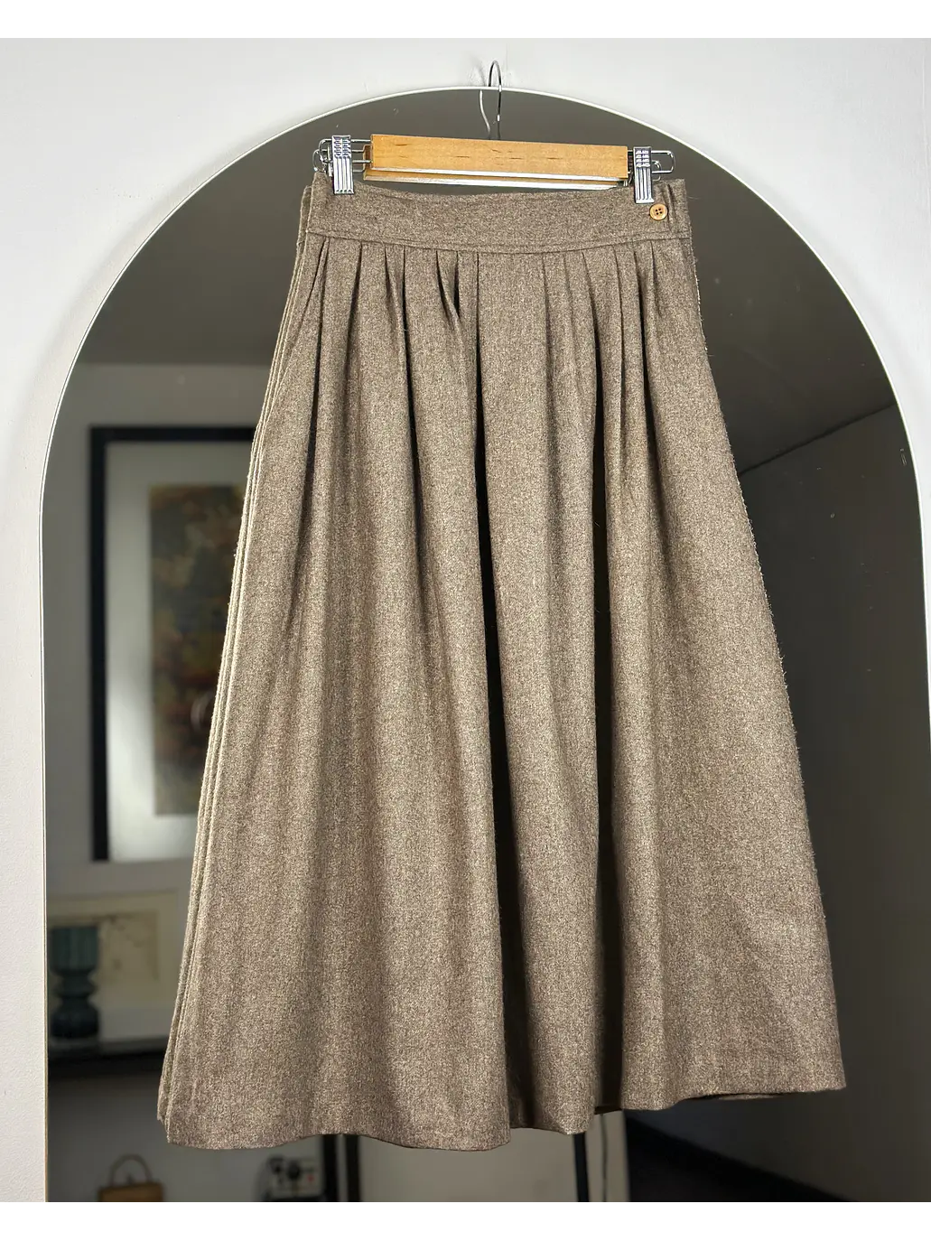 Falda beige vintage 4