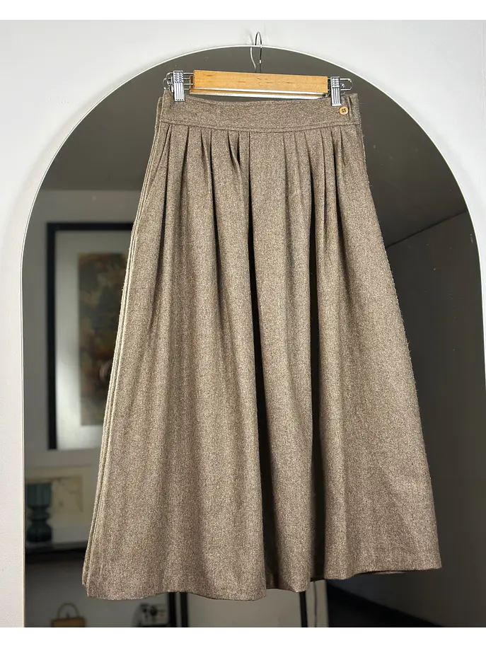 Falda beige vintage 4