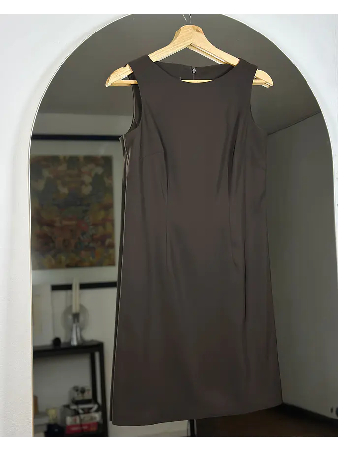 Vestido jumper café 1
