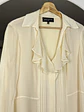 Blusa de seda color crema - Miniatura 2