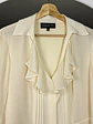 Blusa de seda color crema - Miniatura 3