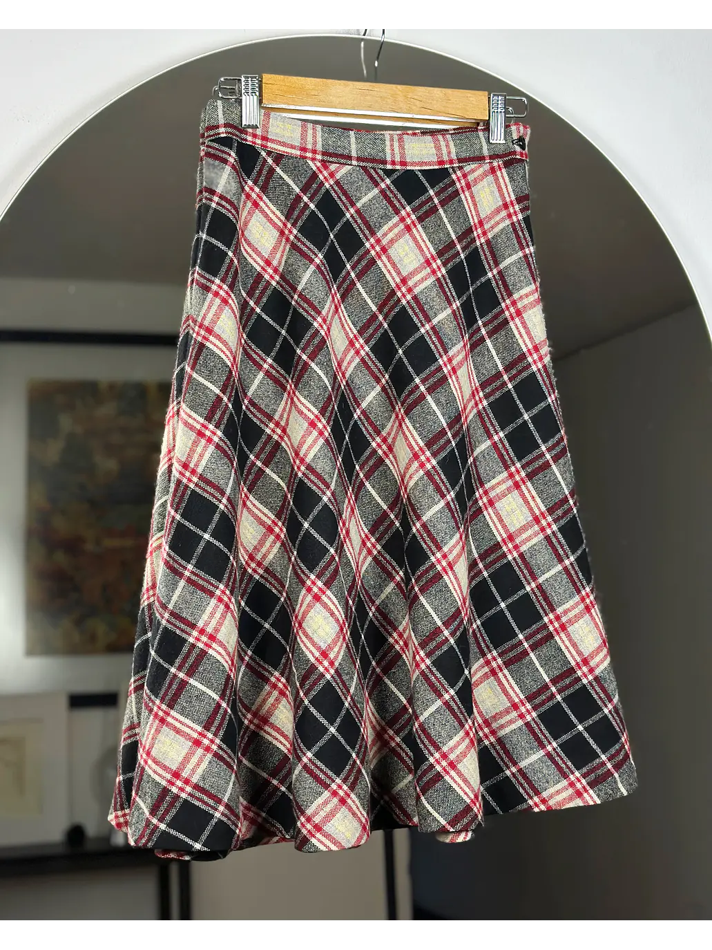 Falda cudrillé vintage 1