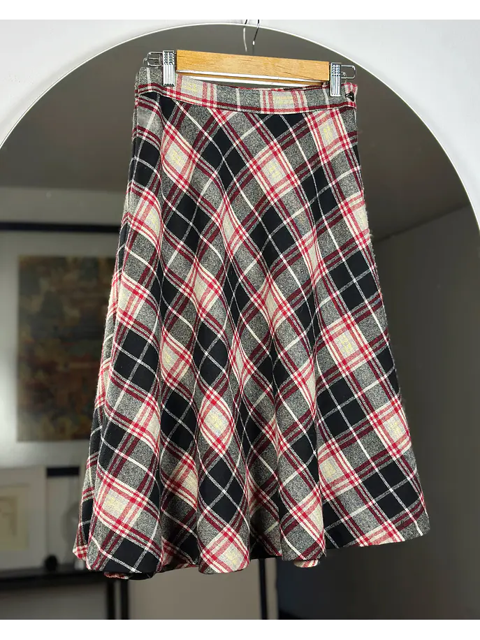 Falda cudrillé vintage 1