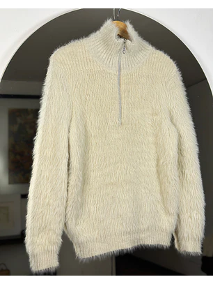 Chaleco beige afelpado