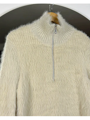 Chaleco beige afelpado