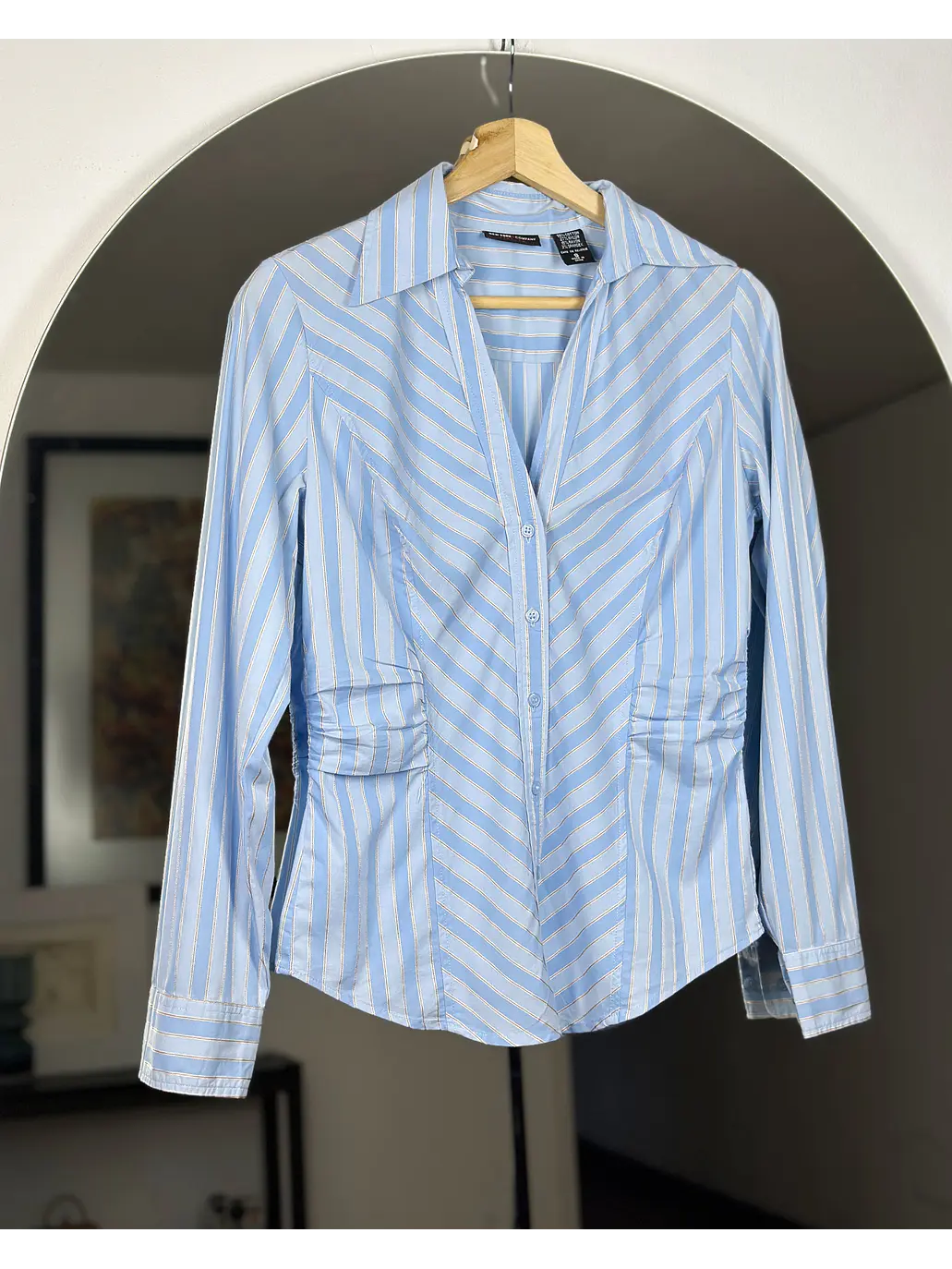 Camisa rayada celeste  1