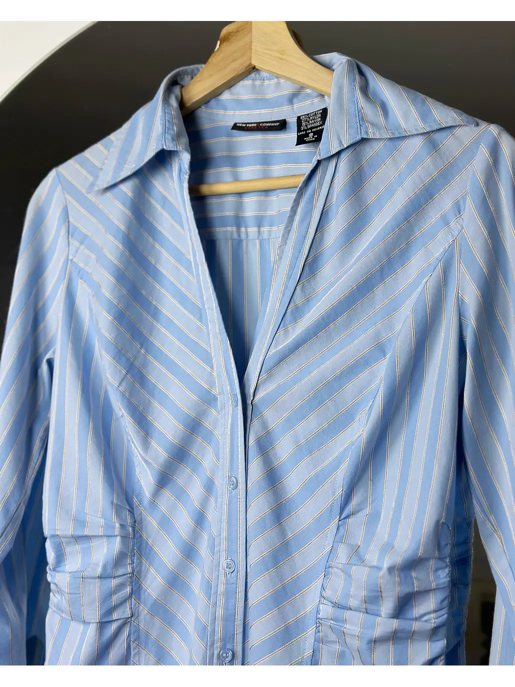 Camisa rayada celeste  3