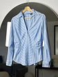Camisa rayada celeste  - Miniatura 4