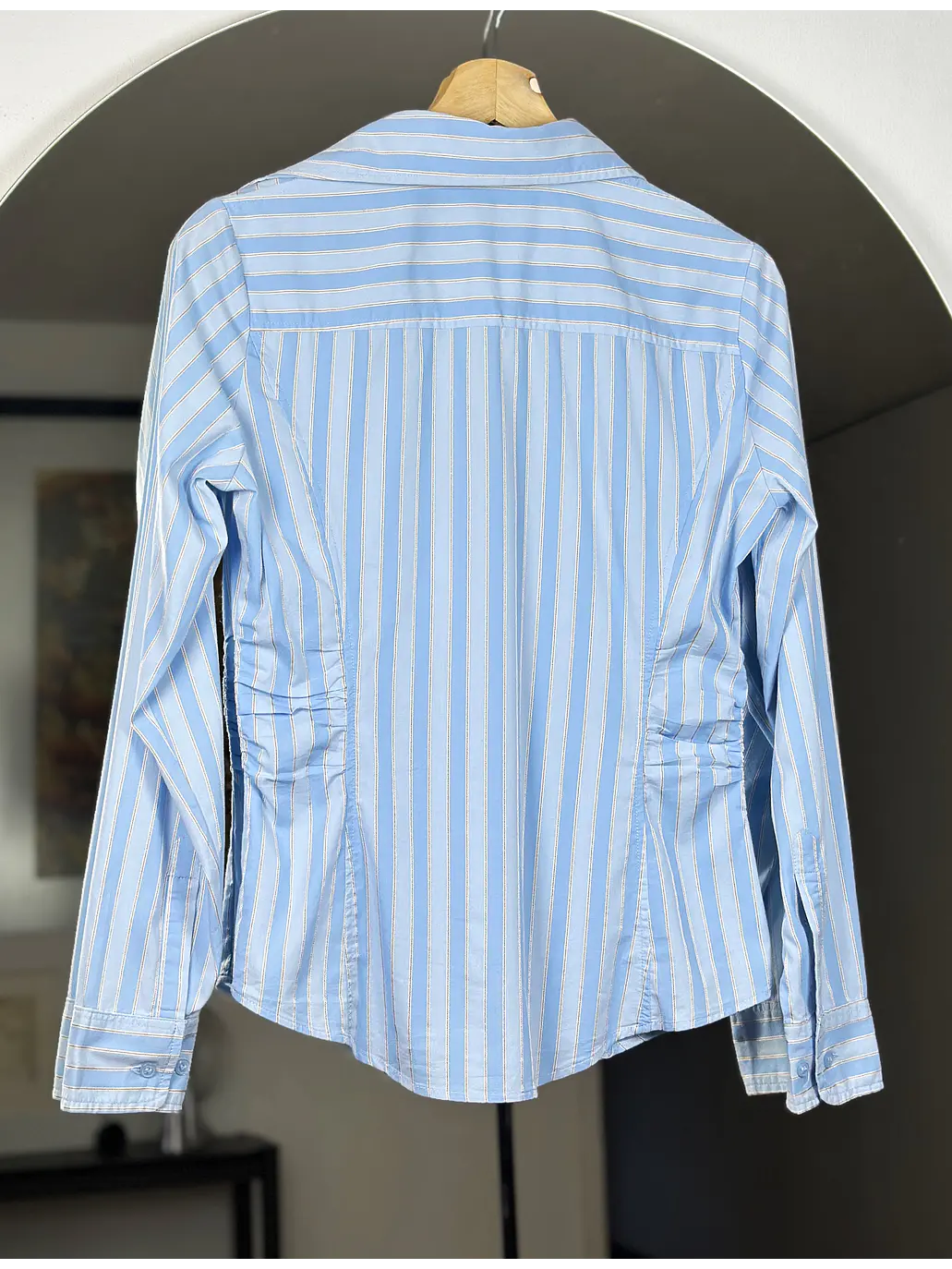 Camisa rayada celeste  5